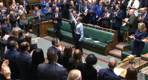 Le député Craig Mackinlay à son retour au Parlement à Londres le 22 mai 2024
