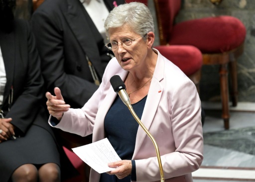 La ministre de la Santé Geneviève Darrieussecq à l'Assemblée nationale, à Paris, le 29 octobre 2024
