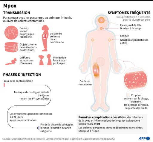 Présentation du mpox, maladie infectieuse anciennement appelée variole du singe
