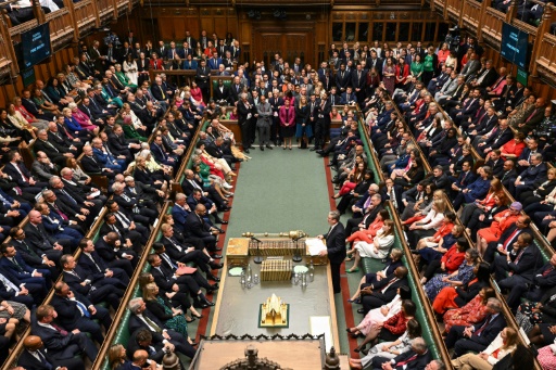 Photo du 9 juillet 2024, publiée par le parlement du Royaume-Uni, montrant la Chambre des communes britannique
