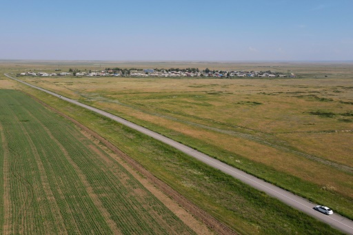 Village de Karakoudouk, dans la steppe du centre du Kazakhstan, le 22 juin 2024
