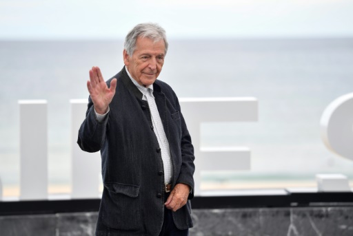 Le réalisateur franco-grec Costa-Gavras au festival de cinéma de Saint-Sébastien, en Espagne, le 25 septembre 2024
