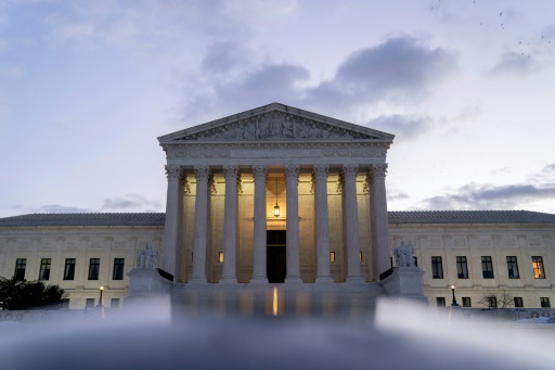 La Cour suprême des Etats-Unis à Washington le 11 janvier 2022
