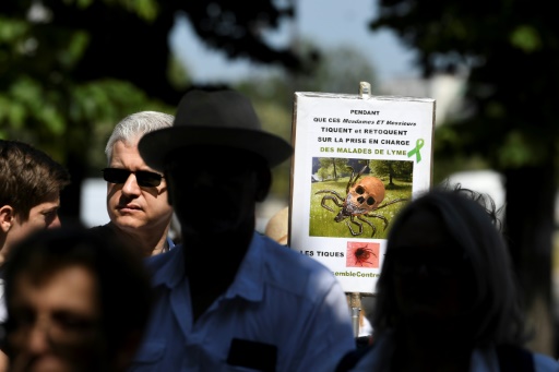 Une manifestation pour une meilleure reconnaissance de la maladie de Lyme, le 3 juillet 2019, à Paris
