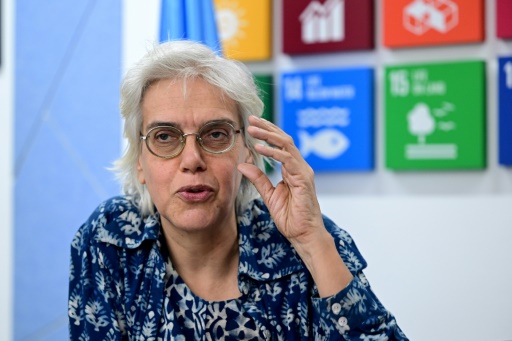 Maya Vandenent, du Fonds des Nations unies pour l'enfance (Unicef), à Dhaka, au Bangladesh, le 11 février 2025
