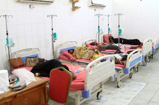 Des patients hospitalisés en oncologie à Gedaref, dans l'est du Soudan, le 1er mai 2024
